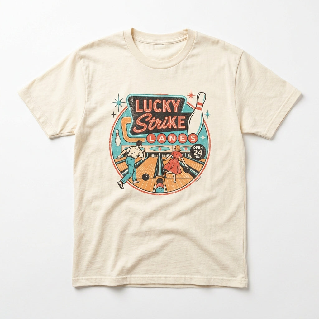 Retro lane graphic t-shirt
